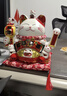 京東京造招財貓擺件 電動(dòng)手搖開(kāi)業(yè)禮品喬遷新居禮物客廳辦公室收銀臺裝飾 曬單實(shí)拍圖