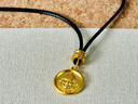 潮宏基臻金弘黃財神掛墜頸飾足金古法黃金吊墜生日禮物計價(jià) 約7.2g 曬單實(shí)拍圖