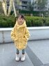 G.duck女童外套秋冬2025新款兒童羊羔毛上衣女寶寶冬裝加絨加厚毛毛大衣 黃色 90 cm 曬單實(shí)拍圖