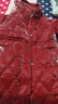 皮爾卡丹（pierre cardin）免洗亮面長(cháng)款羽絨棉服外套女冬中長(cháng)過(guò)膝韓版女士棉衣冬季收腰棉襖 紅色 2XL 125-140斤 曬單實(shí)拍圖