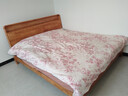 無(wú)印良品a類(lèi)磨毛棉床上用品四件套純棉全棉高檔裸睡床單被床笠款套三件套 花間柔光-粉【100%全棉磨毛 舒適睡眠】 1.8m 床笠款 四件套-被套220*240cm 曬單實(shí)拍圖