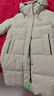 雅鹿中長(cháng)款白色羽絨服女款2025冬季新款加厚保暖巨好看的冬裝外套 白鷺米 L 【建議120-130斤】 曬單實(shí)拍圖