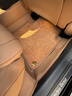 群信適用于25/26新款奔馳E300L gle350  glc300L s400真皮全包圍腳墊 桐咖棕環(huán)保皮+速干毯 奔馳E260L/E300L/E350eL 曬單實(shí)拍圖