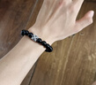 范琦（Fanci）黑曜石能量守護石手串情侶手鏈高級感好運女友男士友老公生日禮物 【男款】守護能量手串 19cm（推薦體重135-175斤內） 曬單實(shí)拍圖