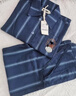 野獸派家居都市野獸黑豹系列 全棉法蘭絨家居服套裝 四季可外穿睡衣 全棉法蘭絨家居服套裝 深藍條紋 XL 曬單實(shí)拍圖