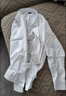 衣諾坊女童襯衫白色長(cháng)袖圓領(lǐng)春夏新款學(xué)生六一演出校服兒童休閑T恤寬松 曬單實(shí)拍圖