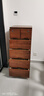 馮派 斗柜實(shí)木儲物柜臥室五斗柜柜文件柜簡(jiǎn)約帶鎖收納柜組合柜  帶鎖6斗咖啡色 45*40*105 曬單實(shí)拍圖