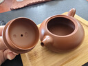 紫來(lái)順宜興朱泥大紅袍紫砂壺精品手工半月壺正宗功夫茶具單壺原礦泡茶壺 大紅袍小半月 160ml 曬單實(shí)拍圖