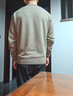 才子（TRIES）100%純羊毛衫男士秋冬加厚半高領(lǐng)毛衣柔軟親膚保暖純色打底針織衫 卡其色 2XL 52 （180/96A） 曬單實(shí)拍圖