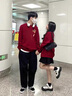 MDlila【兩件】情侶裝衛衣2026新款春秋季一男一女領(lǐng)證登記結婚照外套裝 男酒紅+女酒紅 加絨 L 男+女M 曬單實(shí)拍圖