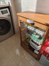 利快 意大利進(jìn)口果蔬置物架實(shí)木收納架廚房收納車(chē)可移動(dòng)推車(chē) 帶抽屜款 曬單實(shí)拍圖