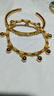 老鋪黃金古法手工足金手鏈·平安鈴手鏈 9顆響鈴款金重約32.8g 曬單實(shí)拍圖