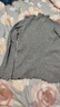 俞兆林灰色打底衫女內搭半高領(lǐng)毛衣木耳邊針織衫打底秋冬上衣 曬單實(shí)拍圖