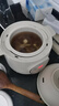 美的（Midea）電燉鍋1-2人 隔水燉家用 燉盅陶瓷燉湯盅電砂鍋白瓷內膽 迷你電燉盅 嬰兒輔食鍋 【隔水柔燉】無(wú)蒸籠 DZE1066 1L 曬單實(shí)拍圖