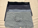 貓人男士?jì)妊澞斜z無(wú)痕涼感10A抑菌透氣褲衩大碼男生平角短褲頭禮盒 黑色+鉑灰+灰藍 10A抑菌冰絲 3條 XL （建議120斤-140斤） 曬單實(shí)拍圖