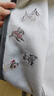 2025童裝新品秋款女童針織衫洋氣女寶寶開(kāi)衫外套兒童毛衣長(cháng)袖 灰色【KF819刺繡小動(dòng)物開(kāi)衫】 110 曬單實(shí)拍圖
