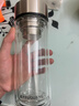 富光玻璃杯雙層帶茶隔大容量水杯 高檔商務(wù)泡茶杯 高硼硅杯子500ml 曬單實(shí)拍圖