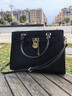 MICHAEL KORS 邁克高仕 MK Hamilton 女士鎖頭手提包斜挎包 黑色 001 中號 曬單實(shí)拍圖