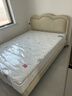 顧家家居【云朵床】奶油風(fēng)進(jìn)口牛皮臥室雙人床兒童床燈帶設計云朵皮床8582 月暮白高腳1.5*2.0+童趣星0膠床墊 曬單實(shí)拍圖