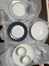 Wedgwood藍調幾何兩人食中餐6件套骨瓷餐具套裝家用餐碗餐盤(pán)高顏值餐具 曬單實(shí)拍圖