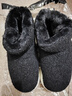 大嘴猴秋冬棉拖鞋包跟男女加厚毛絨外穿保暖加絨毛毛雪地靴 黑色 40-41 曬單實(shí)拍圖