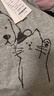 MJ STYLE純棉寬松短袖T恤女2026春夏新款顯瘦卡通貓狗慵懶風(fēng)休閑百搭上衣 曬單實(shí)拍圖