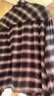 優(yōu)衣庫女裝法蘭絨箱型襯衫/格紋美式復古479085 09 黑色 M /160/84A 曬單實(shí)拍圖