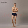 Calvin Klein內衣【吸濕速干】男士三條裝ck低腰輕薄無(wú)痕彈力防夾臀平角內褲男 RT0-太空黑/藏藍/炭灰 3條 XL 曬單實(shí)拍圖