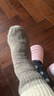 丁丁羊（Dindingsheep）2025新款女士美利奴羊毛襪秋冬保暖透氣不起球防滑中筒女款運動(dòng)襪 曬單實(shí)拍圖