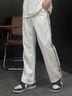 即勢美式灰色衛褲子男士秋冬款2025新款闊腿休閑褲子寬松直筒運動(dòng)長(cháng)褲 淺灰色【常規】H2089LPH XL 【建議120斤-140斤】 曬單實(shí)拍圖