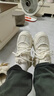 鴻星品牌真皮老爹鞋女皮面防水春秋新款踩屎感運動(dòng)鞋學(xué)生輕便軟底跑步鞋 米色網(wǎng)面款-7828 36 曬單實(shí)拍圖