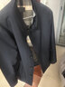 杉杉【93%桑蠶絲內膽】 冬季格紋風(fēng)衣外套夾棉加厚保暖棉服商務(wù)夾克男 曬單實(shí)拍圖