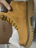 駱駝（CAMEL）【王俊凱同款】馬丁靴男鞋冬季新款高幫大黃靴女戶(hù)外工裝登山靴子 GE122W7757T 金黃色 (男款) 42 曬單實(shí)拍圖