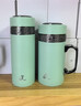 啟色真陶瓷保溫杯辦公杯景德鎮男女水杯茶水分離泡茶杯2026禮物杯子 【真陶瓷內膽400毫升】綠色辦公杯 曬單實(shí)拍圖
