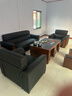 華懿 辦公沙發(fā)辦公室三人位商務(wù)接待會(huì )客洽談新中式真皮沙發(fā)茶幾組合 經(jīng)典黑【納帕皮】 3+1+1+功夫茶幾【店長(cháng)推薦】 曬單實(shí)拍圖