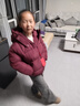 皮爾卡丹（pierre cardin）女童冬裝短款羽絨棉服套裝2025新款洋氣兒童時(shí)髦女孩牛仔褲潮 紫紅色棉衣+黑色哈倫褲 加絨 150 cm 曬單實(shí)拍圖