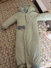 童泰（TONGTAI）嬰兒連體衣冬季純棉夾棉寶寶衣服新生兒連帽哈衣爬服綠色90cm 曬單實(shí)拍圖