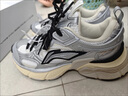 李寧星際丨休閑鞋男鞋通勤透氣網(wǎng)面減震回彈經(jīng)典低幫老爹鞋運動(dòng)鞋 銀色/乳白色(339款)-8 42 曬單實(shí)拍圖