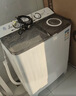揚子集團洗衣機半自動(dòng)大容量家用雙桶雙缸洗衣機脫水雙筒 12公斤【洗8KG+脫4KG】藍光風(fēng)干 曬單實(shí)拍圖