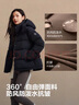 波司登（BOSIDENG）【小蠻腰】25新款羽絨服商場(chǎng)同款女短款90絨可脫卸帽顯瘦保暖外套 黑色|8056 S 160/84A 體重約100-110斤 曬單實(shí)拍圖