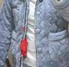 浪莎睡衣女冬季棉襖中老年人三層加絨加厚法蘭絨保暖媽媽套裝家居服 曬單實(shí)拍圖