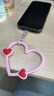 CASETIFY 【全新上市】心形手機腕帶 適用于iPhone全系列手機配件 多功能手機掛環(huán)腕帶 熱情粉 曬單實(shí)拍圖