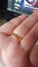 老鳳祥黃金戒指女足金指環(huán)錢(qián)多多錢(qián)幣純金手飾生日情人節新年禮物送女友 金重約1g【日進(jìn)斗金銅錢(qián)戒指】 【圈口17#】 曬單實(shí)拍圖