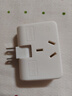 多功能電源轉換器超薄二插轉三插孔插口180度轉向一轉三插座 二插7孔換插頭-白色 -1個(gè)裝 曬單實(shí)拍圖