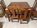 新中式實(shí)木八仙桌餐桌椅組合復古正方形四方桌酒店飯桌客餐廳桌子 1.2米單桌【花梨色】 曬單實(shí)拍圖