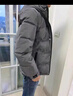 啄木鳥(niǎo)羽絨服男2024冬季新款男士加厚保暖外套韓版潮流免洗連帽防寒服 灰色 3XL【建議135-150斤】 曬單實(shí)拍圖
