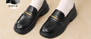 百思圖26春季新款【牛皮材質(zhì)】樂(lè )福鞋簡(jiǎn)約時(shí)尚學(xué)院風(fēng)粗跟女單鞋A3612AA6 黑色 36 曬單實(shí)拍圖