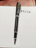 派克（PARKER）簽字筆 商務(wù)辦公練字禮品生日禮物 IM深邃黑白夾寶珠筆 曬單實(shí)拍圖