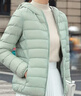 雅鹿輕薄羽絨服女2025年新款短款連帽輕盈便攜小個(gè)子旅行白鴨絨外套 淺綠-連帽 4XL （推薦155-165斤） 曬單實(shí)拍圖