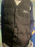 恒源祥男士V領(lǐng)90白鴨絨羽絨背心馬甲男2025新款秋冬保暖貼身坎肩防寒服 8612款黑色 L 175 推薦120-140斤 曬單實(shí)拍圖